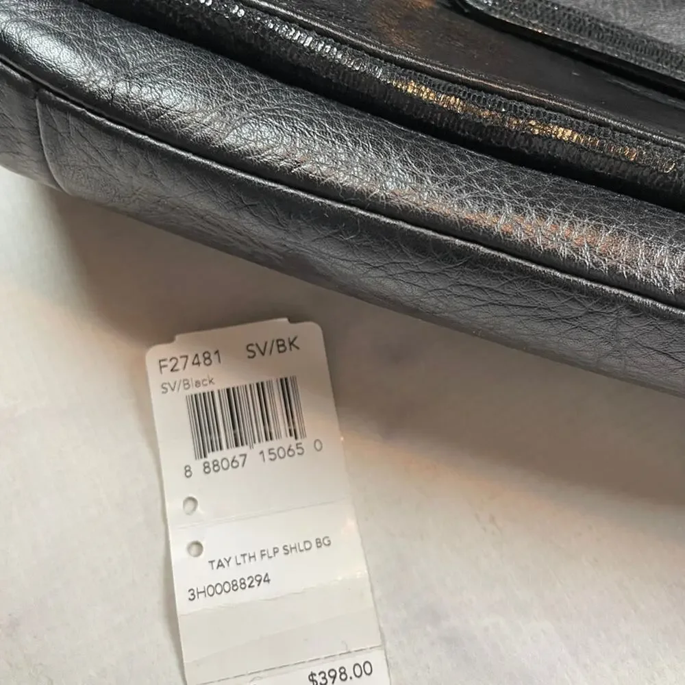 Coach Taylor Black Shoulder Crossbody Bag Flap Closure F27481